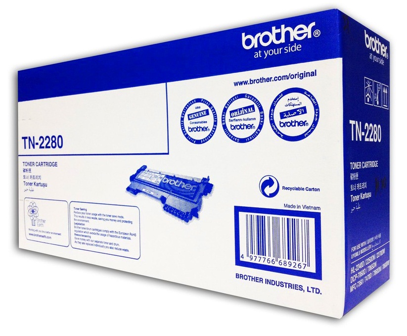 Mực in Brother TN 2280 Black Toner Cartridge (TN 2280)